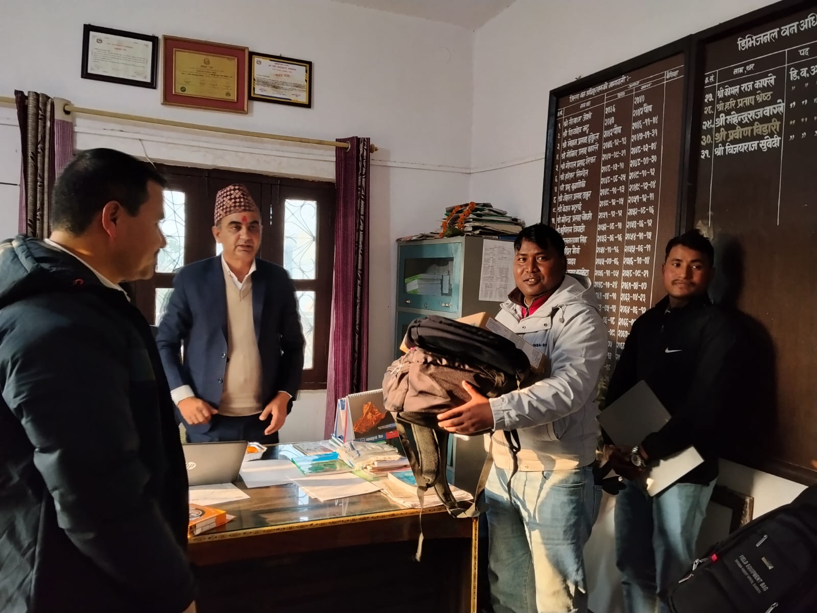 सव डिभिजन सबलीकरणका लागि फिल्ड उपकरण हस्तान्तरण